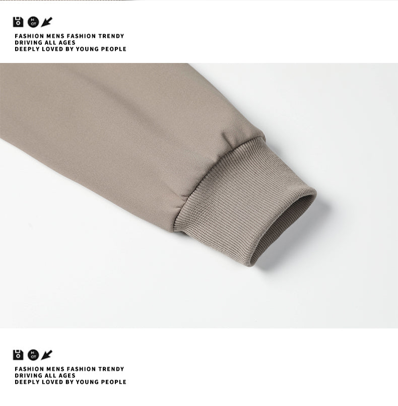 Casual Sporty Versatile Hooded Cardigan Composite Fashion Long Sleeve Sweatshirt Jacket