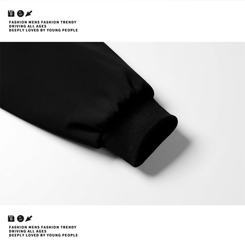 Leisure and sports versatile multi pocket hooded cardigan workwear composite long sleeved sweatshirt jacket